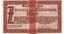 Siegburg 20 Mil.Mark 02.08.1923 VZ-VZ++