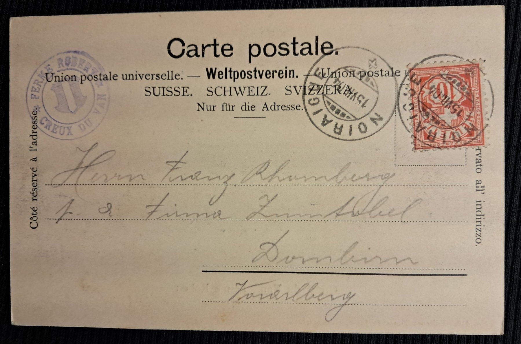 Cartes postales: CREUX DU VAN 1904 - ANIMEE – D'occasion à Ponto Valentino par giorgia06 1