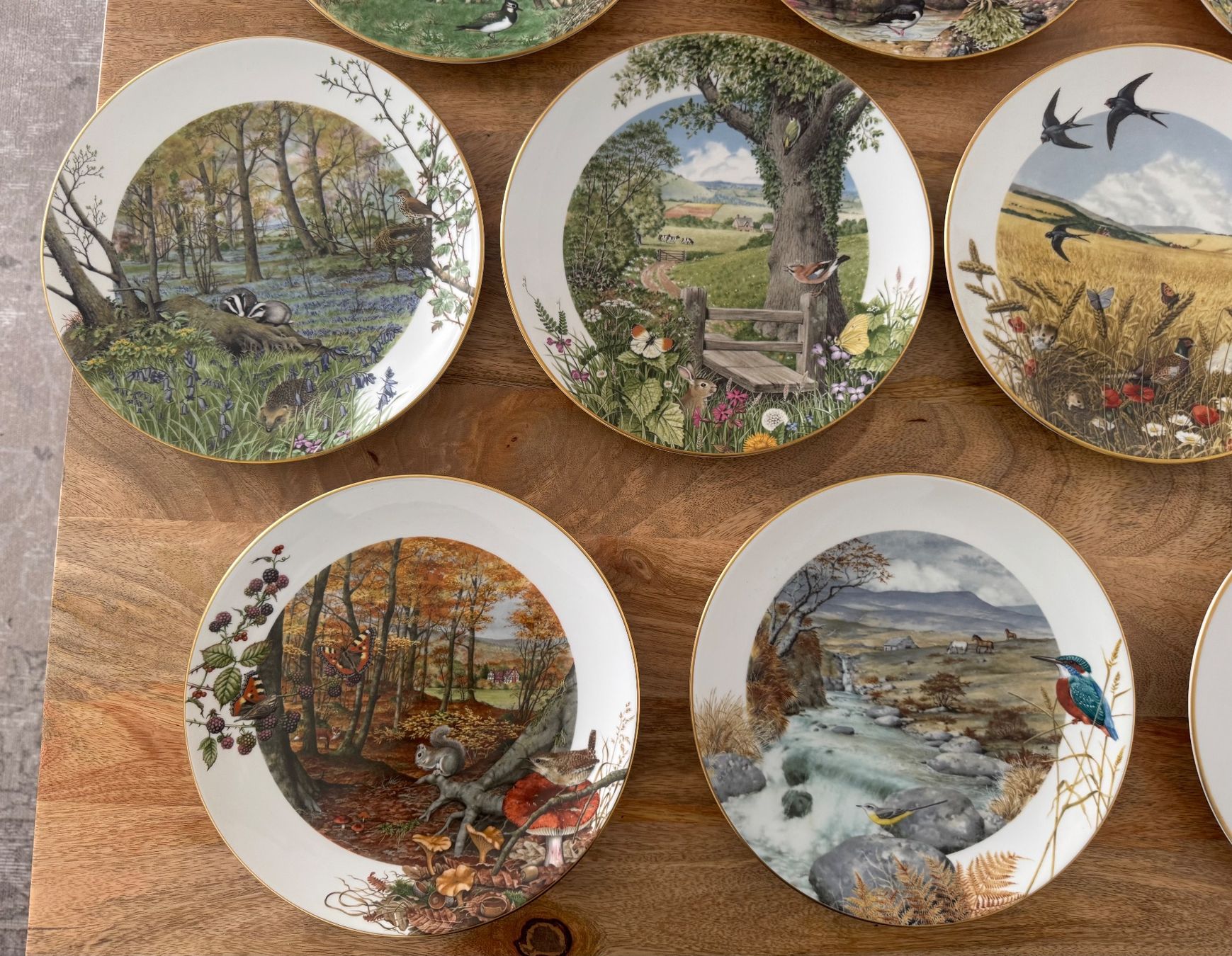 Franklin Porcelain Piatti: Peter Barrett Sammelteller Set 10 Stk Royal Worcester – Usato da Zürich venduto da any_cyh9 3