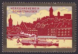 Vignette Schaffhausen Verkehrsverein postfrisch **, Schiff