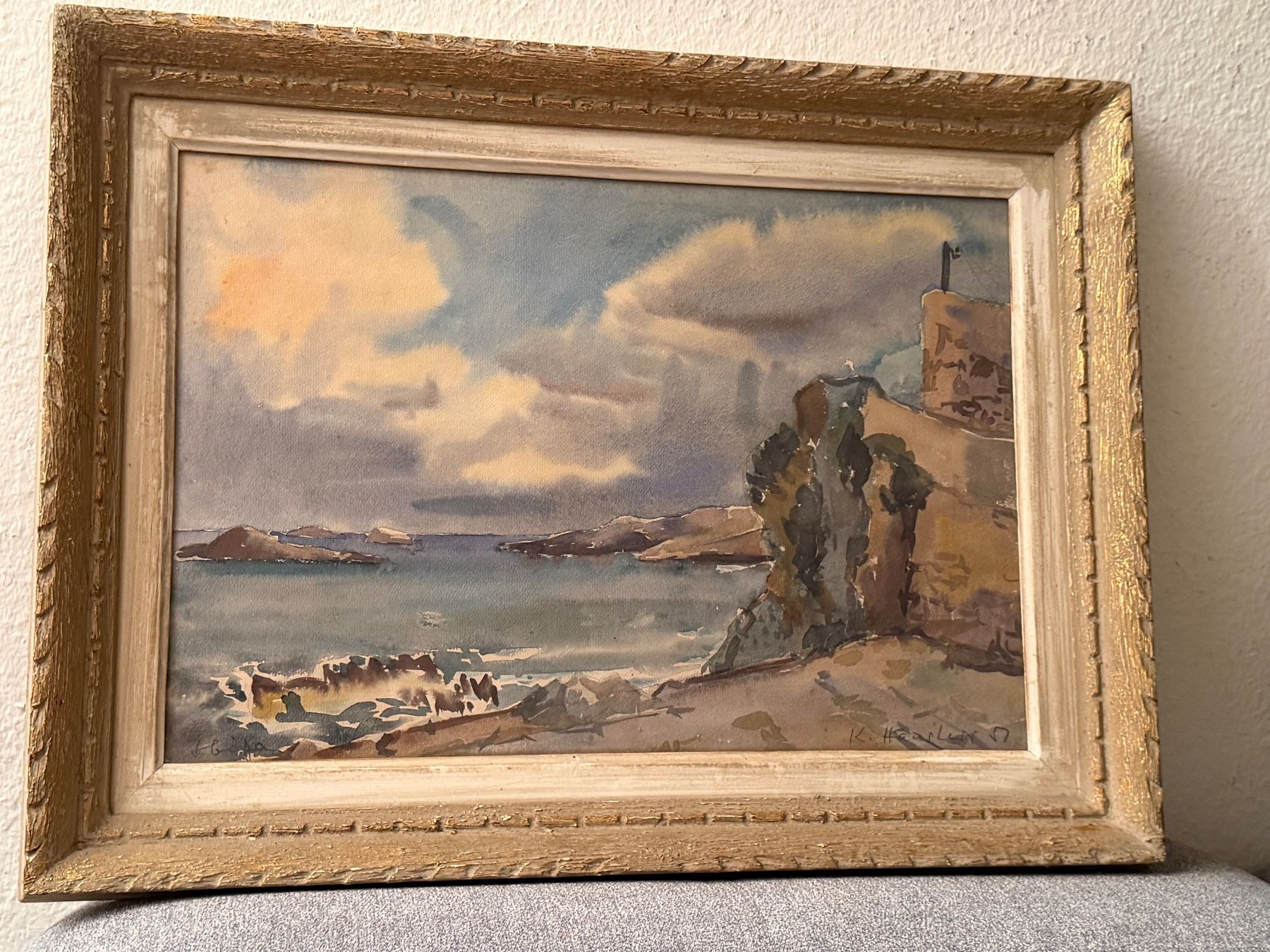 Gemälde: K. Hansler -  Original Gemälde – Gebraucht aus Basel von PAUL_ART 5