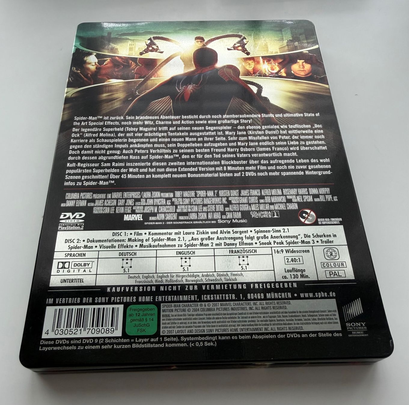 Tutti i DVDs: Spidermen 2.1 - Steelbook - 2 Disc Extended Version – Usato da Zürich venduto da Kue_Zuerich 2