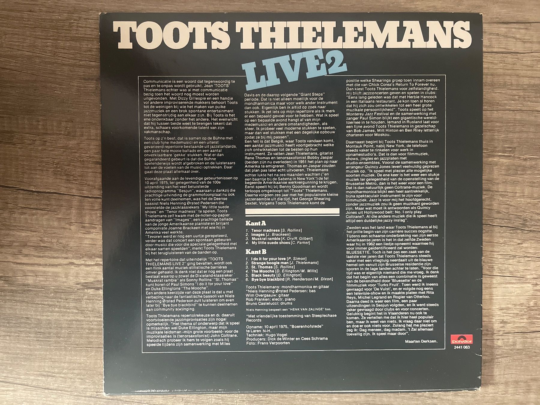 Schallplatten: A603/Toots Thielemans Live 2 – Gebraucht aus Frutigen von Philippe_jsp 1