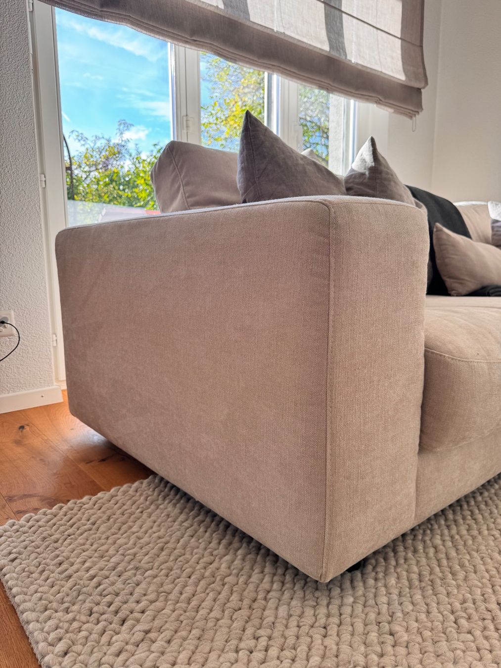 Sofas: Ecksofa Stoff beige gross – D'occasion à Rupperswil par AG07 2