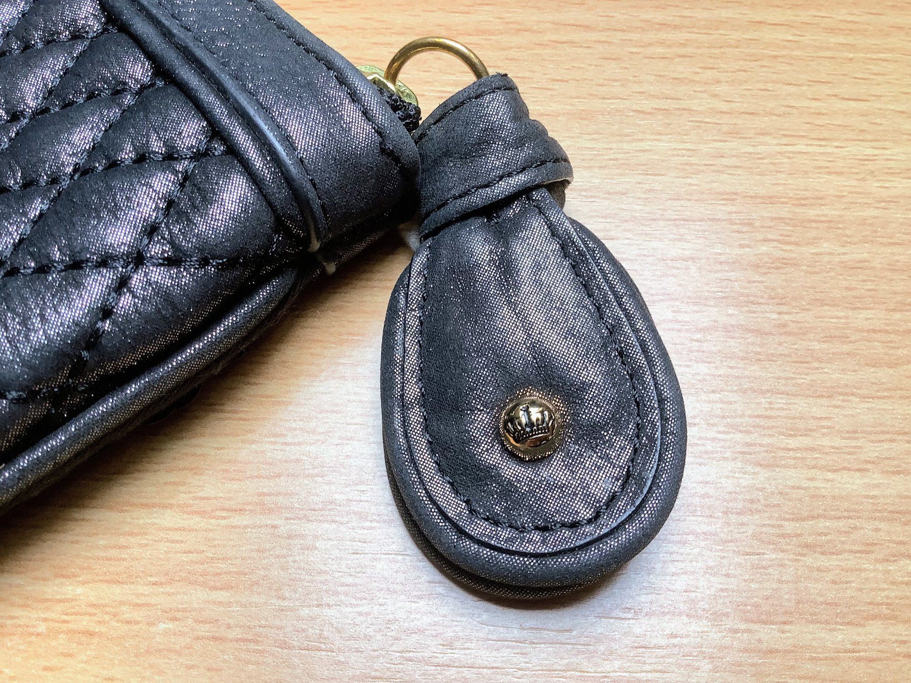 Juicy Couture Borse da donna: Juicy Couture Large Black Leather Sequin Clutch – Usato da Founex venduto da sweetcouture 6