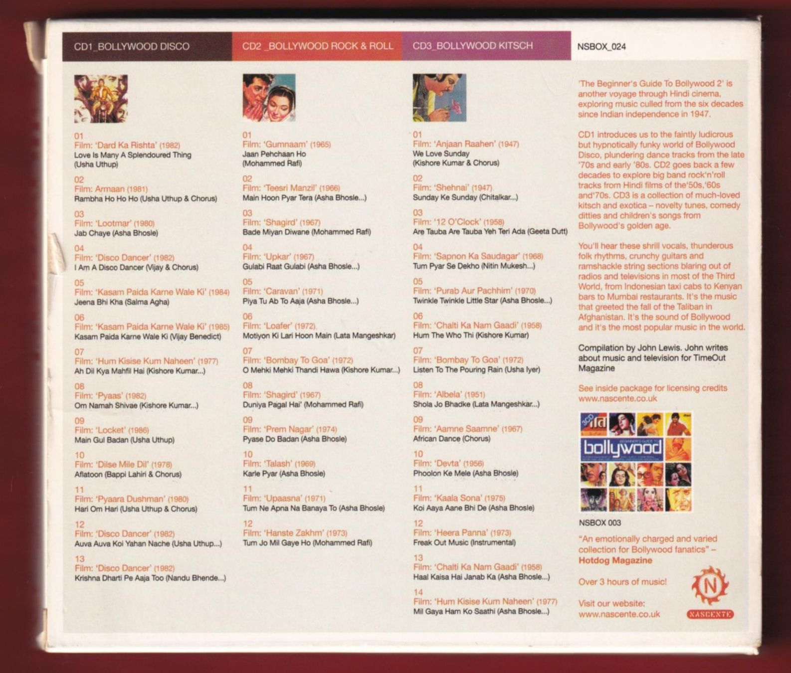 CD: Beginner's Guide To Bollywood Volume 2 (3 CD) – Usato da Zürich venduto da Pfluftl2000 1