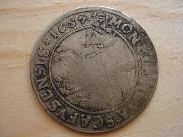 Alle Münzen: (C2)  Schaffausen Ortli 1657 – Gebraucht aus Erlach von Net-Coins