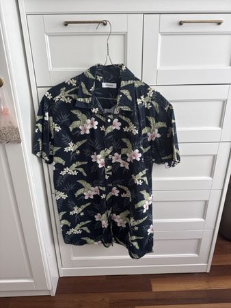 Jack&Jones Herren Hemd, Blumenmuster, Grösse M, Top! (53)