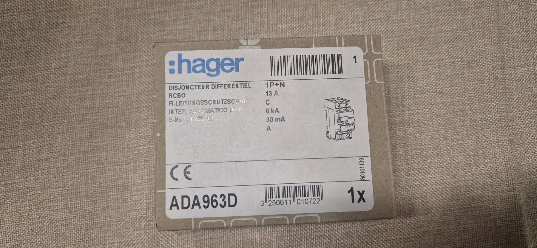 Hager Componenti elettronici: Sicherung Fi LS c13 Hager – Nuovo e nell'imballaggio originale da Arlesheim venduto da sim_gv7y