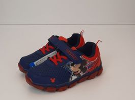 DISNEY Mickey Kinder Sneaker rot blau Klettverschluss Gr. 24