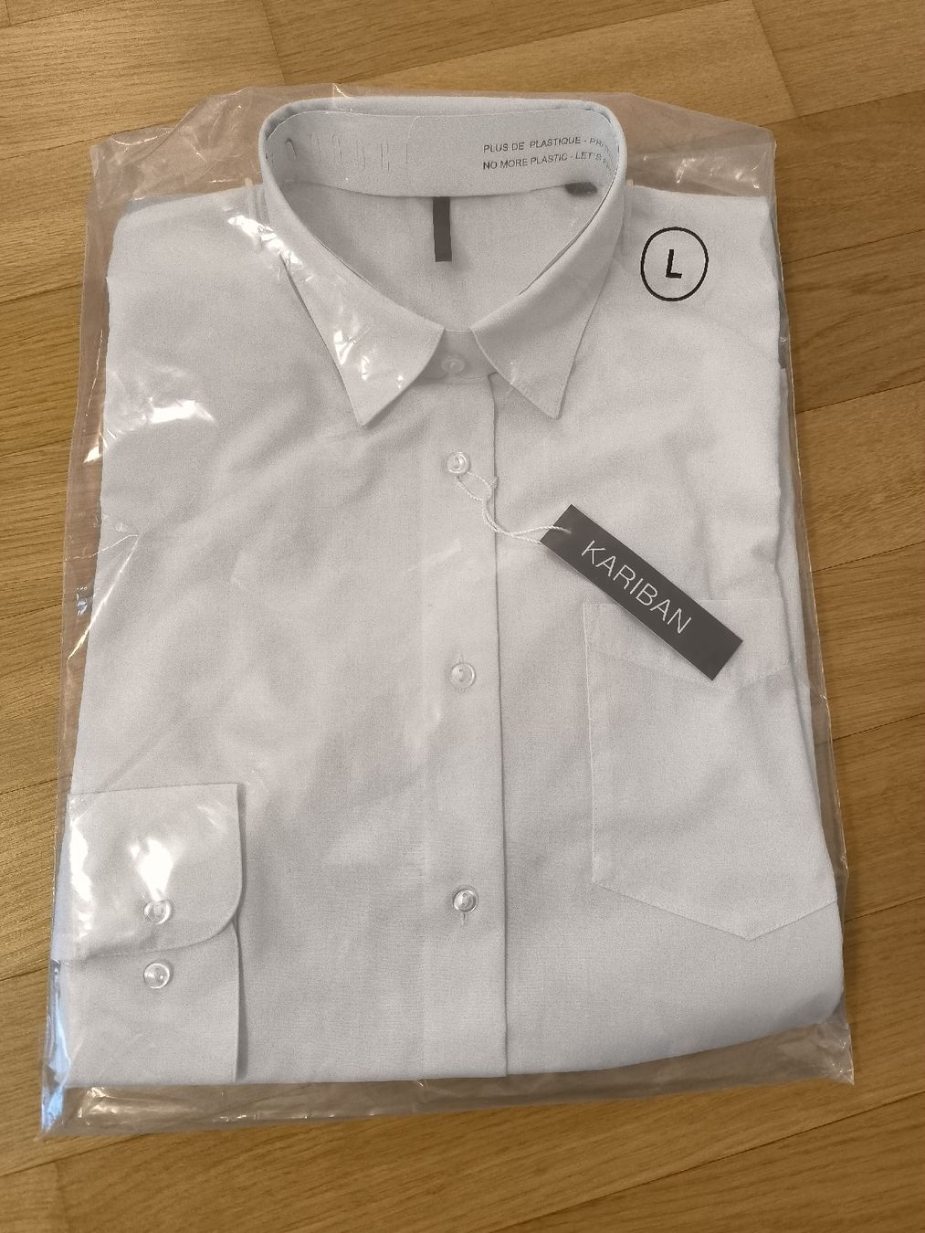 Camicie: 2x Langarm Hemd weiss grösse L – Nuovo e nell'imballaggio originale da Münsingen venduto da pas_82kk