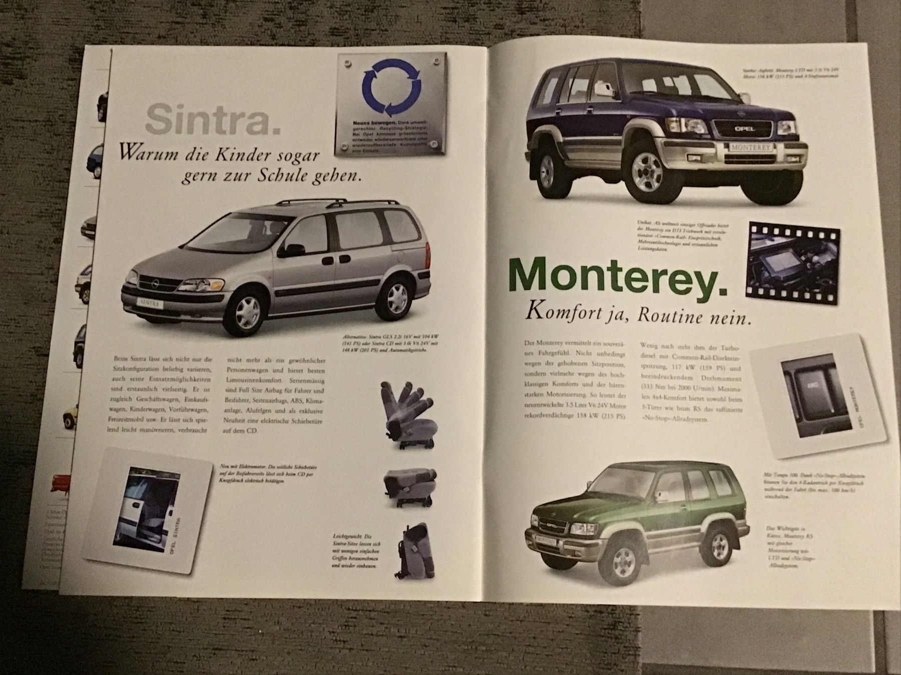 Opel Documenti: Opel Programm mit Preisliste total 18 Seiten September 1998 – Usato da Scherzingen venduto da Starseller62 7