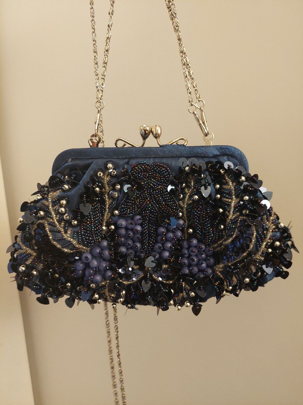 Borse da donna: blue sequin evening purse – Nuovo (secondo la descrizione) da Genève venduto da ado_x2xq 2