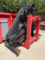 Hakengerät-Kranpritsche mit HIAB-Kran