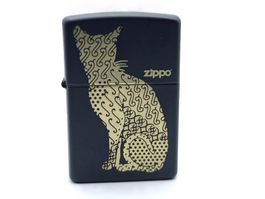 ZIPPO Goldige Katze Neu in Box