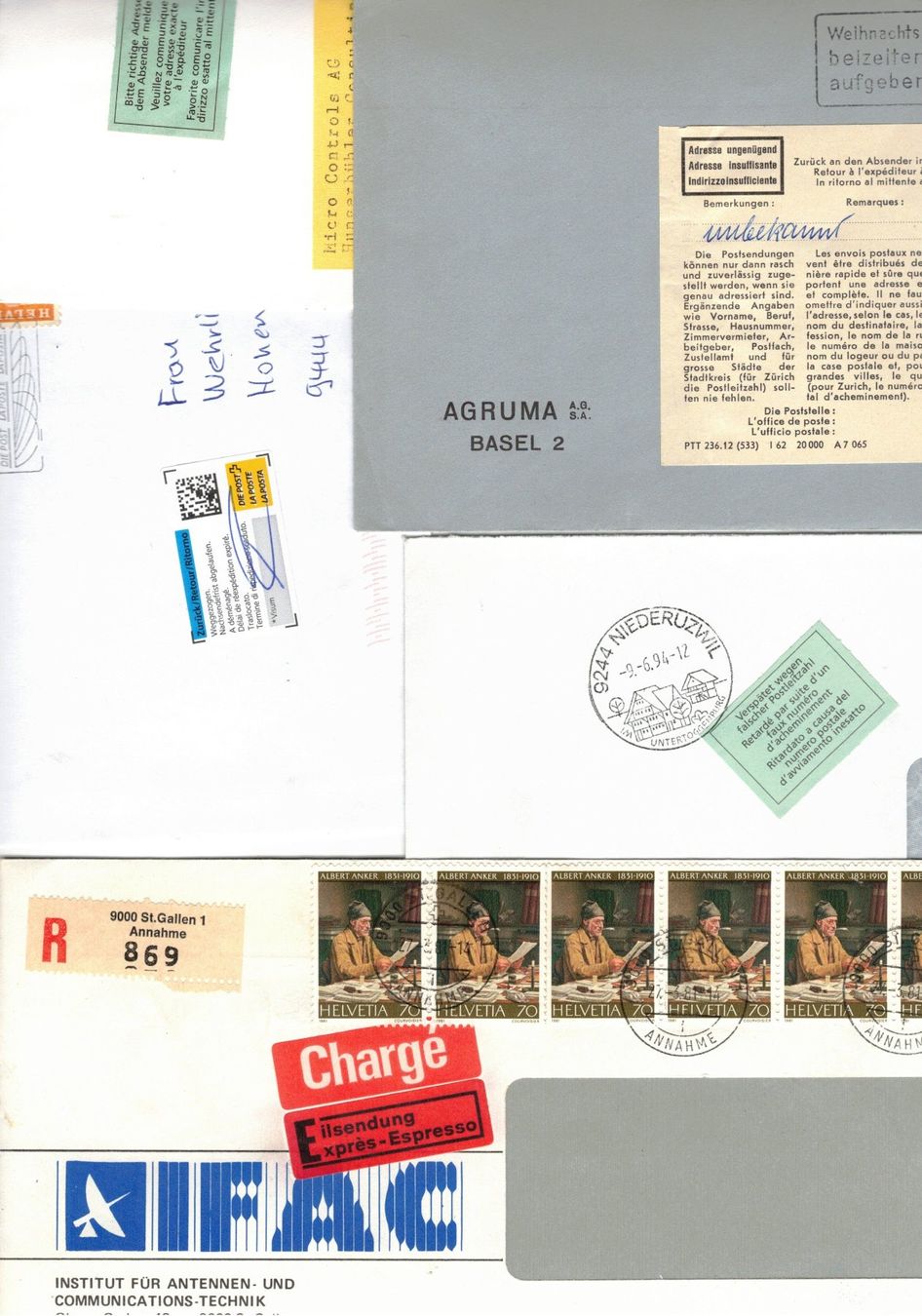 Sticker: Aufkleber der Post Stempel 64 Belege Schnäppchen TOP LOT – Usato da Widnau venduto da Seppl480 2