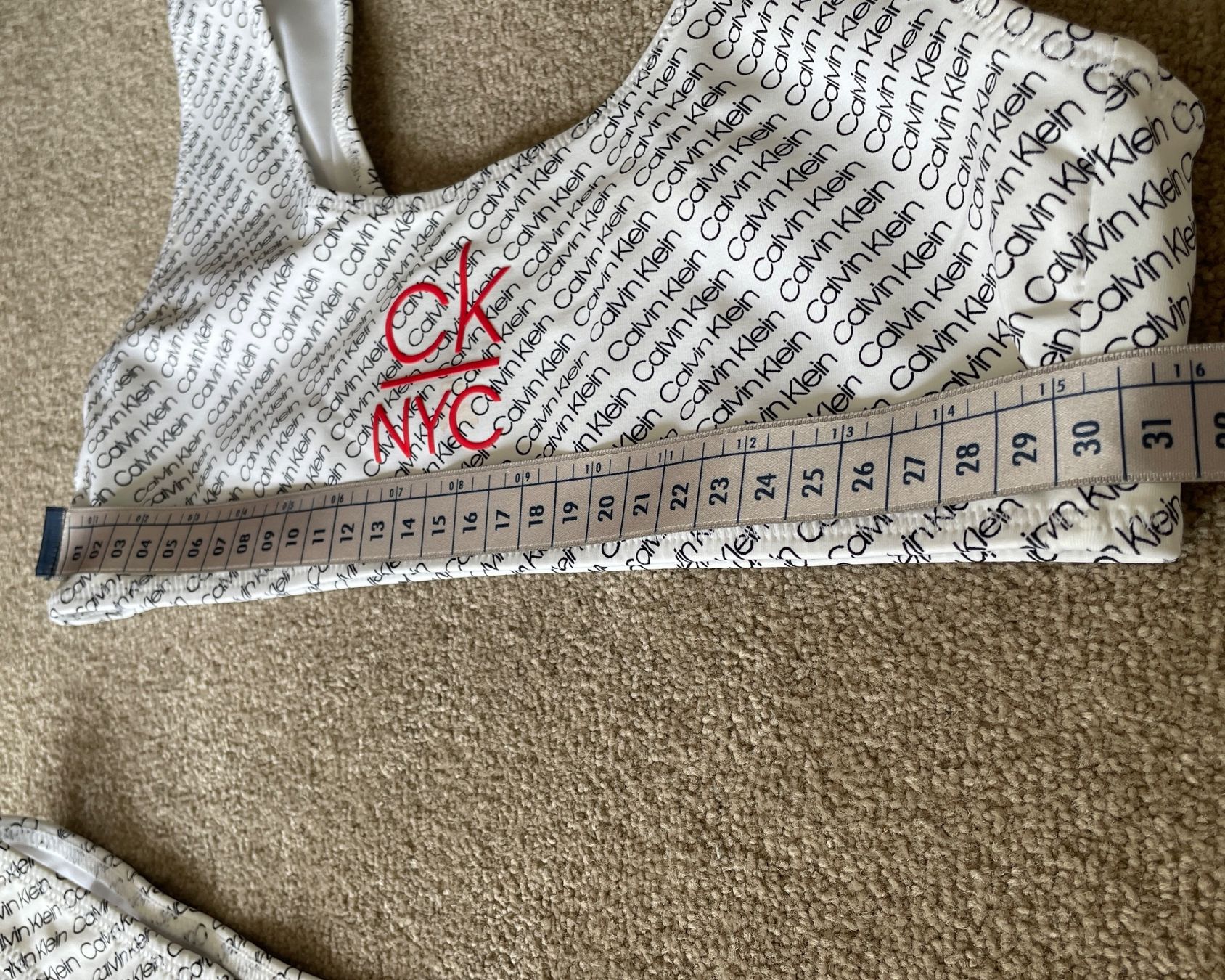 Calvin Klein Costumi da bagno & Bikini: Maillot de bain Calvin Klein NYC blanc, taille S – Nuovo (secondo la descrizione) da Jussy venduto da Retrove 4