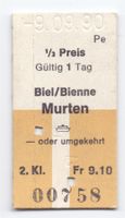 Schiff-Billette Biel/Bienne - Murten