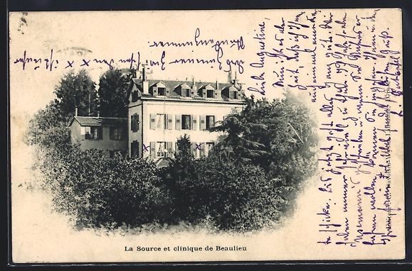 Cartoline postali: Lausanne, La Source et clinique de Beaul – Usato da Berlin venduto da bartko-reher