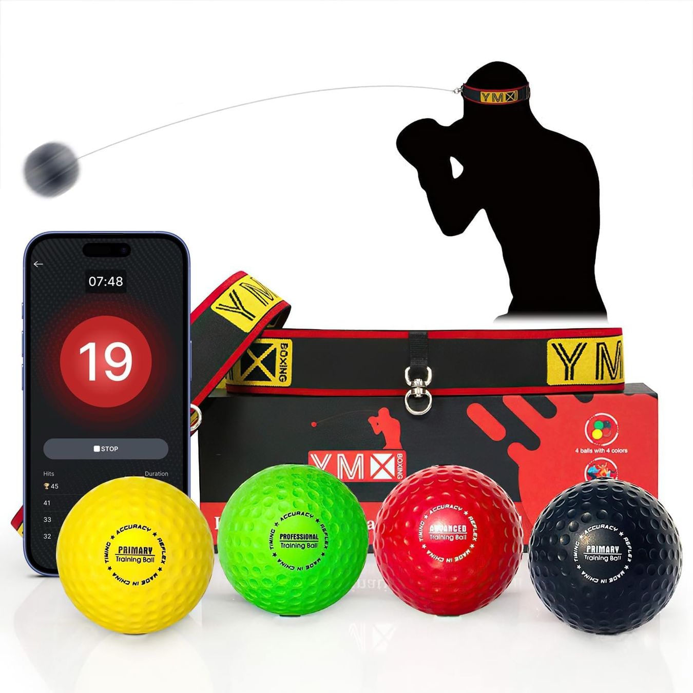 Ballons: Reflexball Set 4 Bälle Reflex & Reaktionstraining – Neuf avec emballage d'origine à Hallau par Sale50OFF