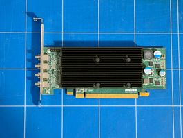 Matrox M9148 LP PCIe 1GB – 4x Mini-DP + Adapter/Kabel Set