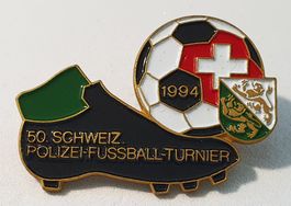 Z641 Pin 50. Schweizer Polizei Fussball Turnier 1994 Thurgau
