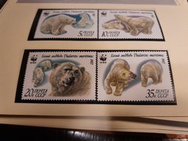 Timbres Ours Polaires CCCP WWF - Collection 1987 🐻‍❄️