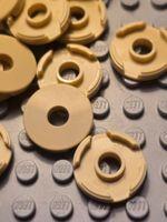 Lego 12x Rundfliesen 2x2 (15535) tan