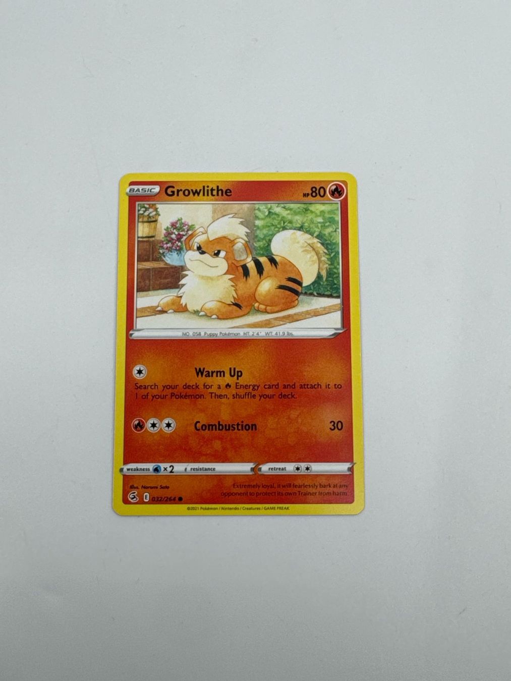 Pokémon Carte collezionabili: Pokemon-Karte Growlithe 032/264 – Usato da Herisau venduto da Seyashop1