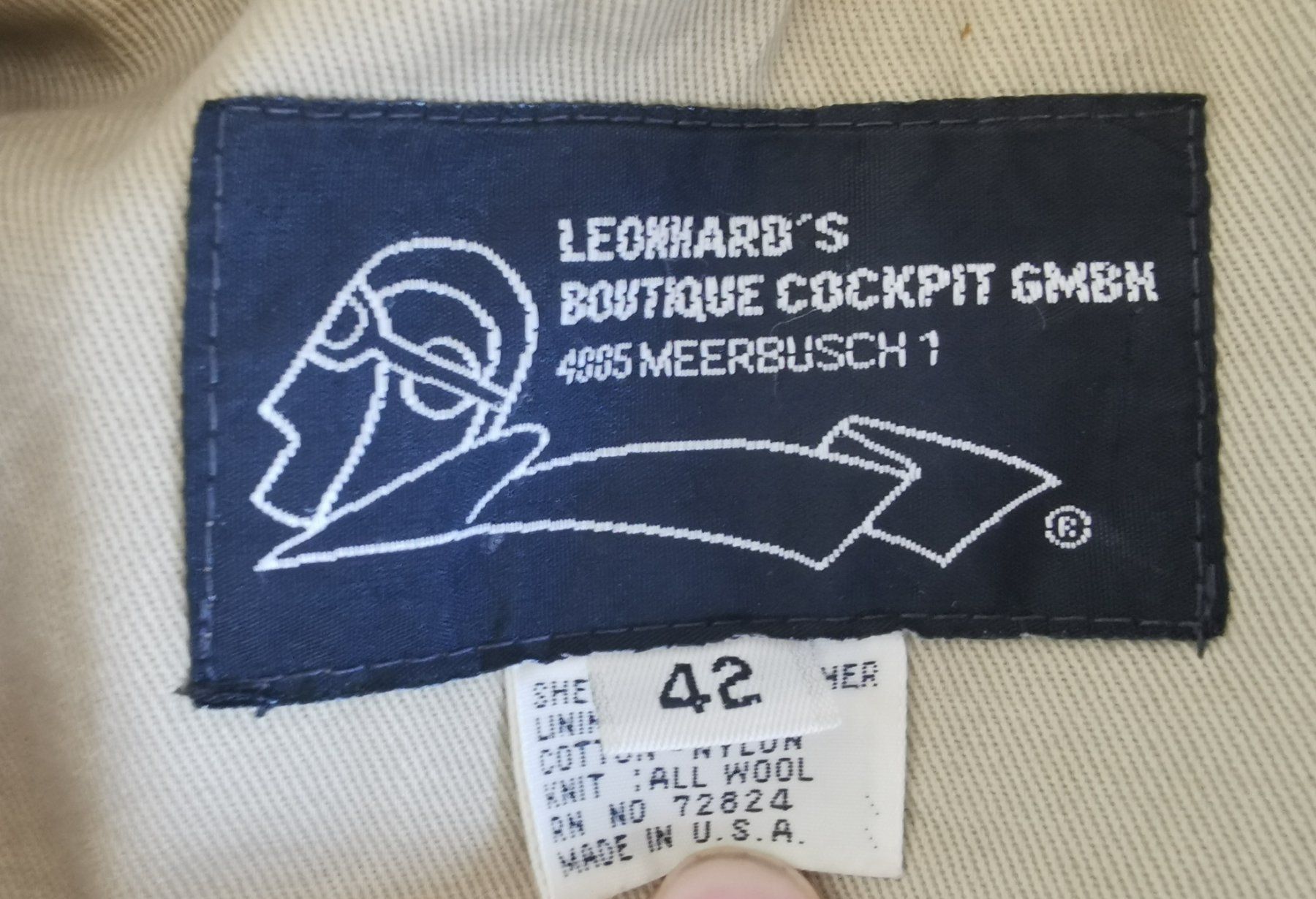 Giacche: A2 Pilotenjacke Leder braun, Gr. 42 – Usato da Erlinsbach SO venduto da Challenger604 4