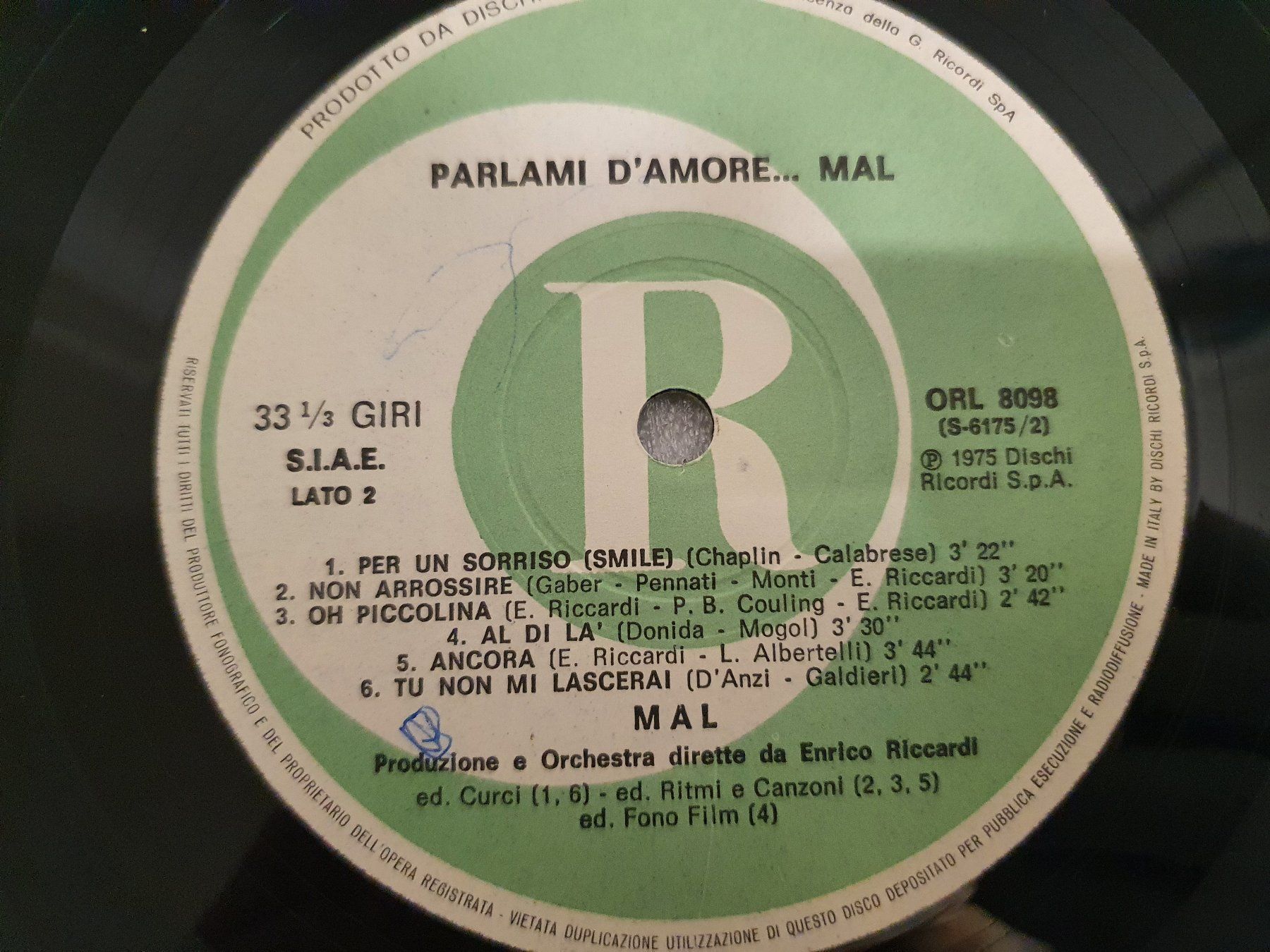 Dischi in vinile: Mal – Parlami D'Amore... – Usato da Uster venduto da Vinyl-Leidenschaft 5