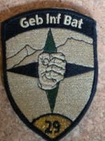 Infanterie Abzeichen Badge Geb Inf Bat 29 Stab Gold Klett Or