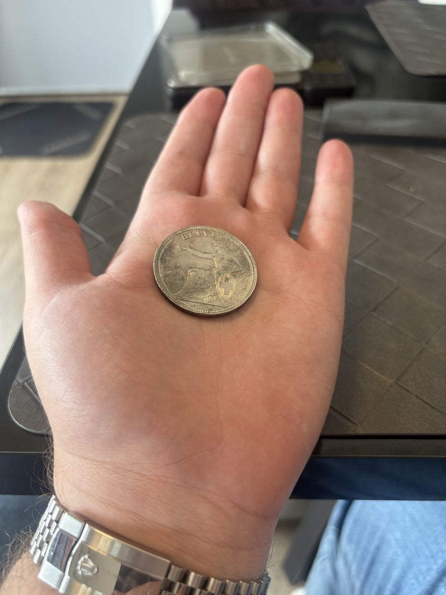 Tutti le monete: Rare 5 FR 1850 état bon  – Usato da Monthey venduto da J_Watch 5