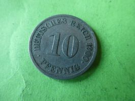 Dt. Reich 1900 J, 10 Pfennig