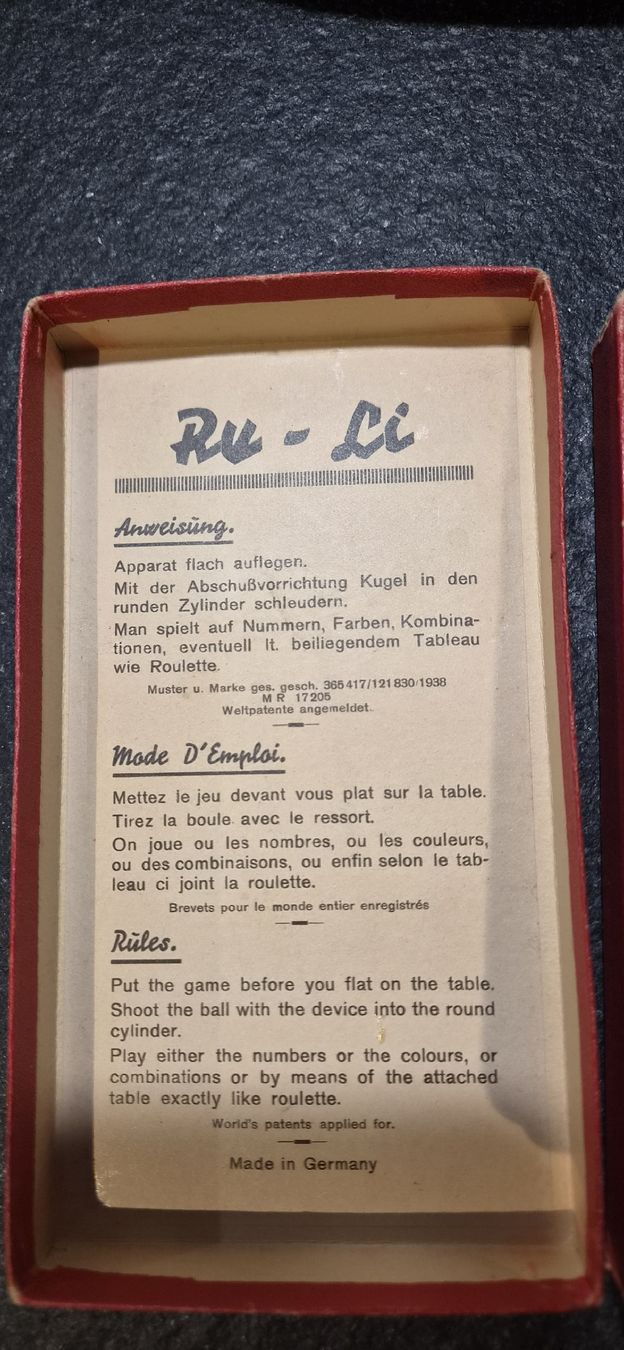Franz Carl Weber Giochi: Mini Roulette 1936 – Usato da Châtel-St-Denis venduto da forgia 1