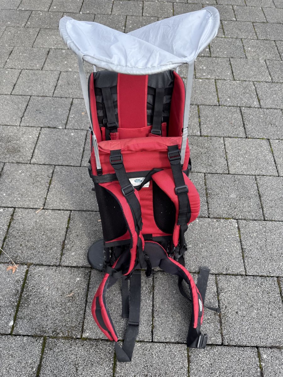 Bauch- & Rückentragen: Top Wander-Trage / Kindertrage von Maya mit Sonnendach 🌞 – Gebraucht aus Au SG von fit_v6qm