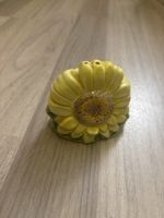 Sale porta sale girasole ceramica giallo nuovo