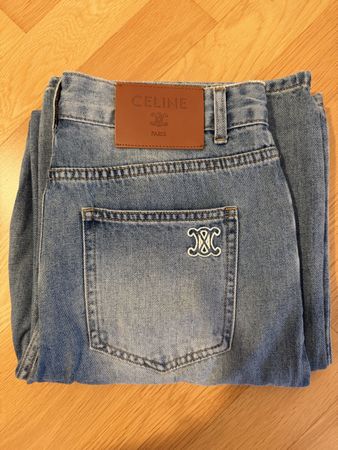 Celine Triomphe Jeans Light Blue Denim – Gr. XS