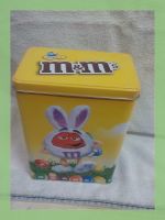 M&M's Blechdose, gelb, Osterhase, Sammelbox, Rarität