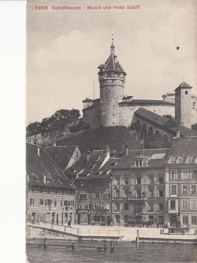 Cartoline postali: Schaffhausen  1909 – Usato da Bürglen TG venduto da StampGraf