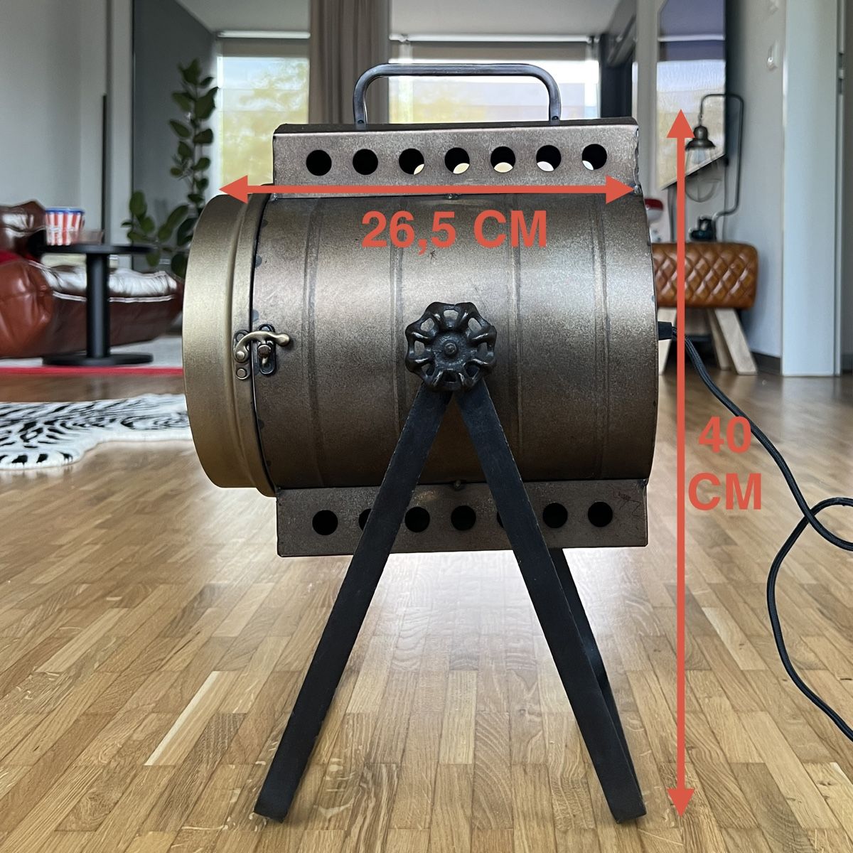 Maisons du monde Lampade: Industrial Scheinwerfer Lampe Metall – Usato da Schlieren venduto da 80erchind 7
