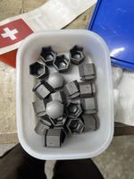 Radschraubenkappen, 20 Stück, guter Zustand