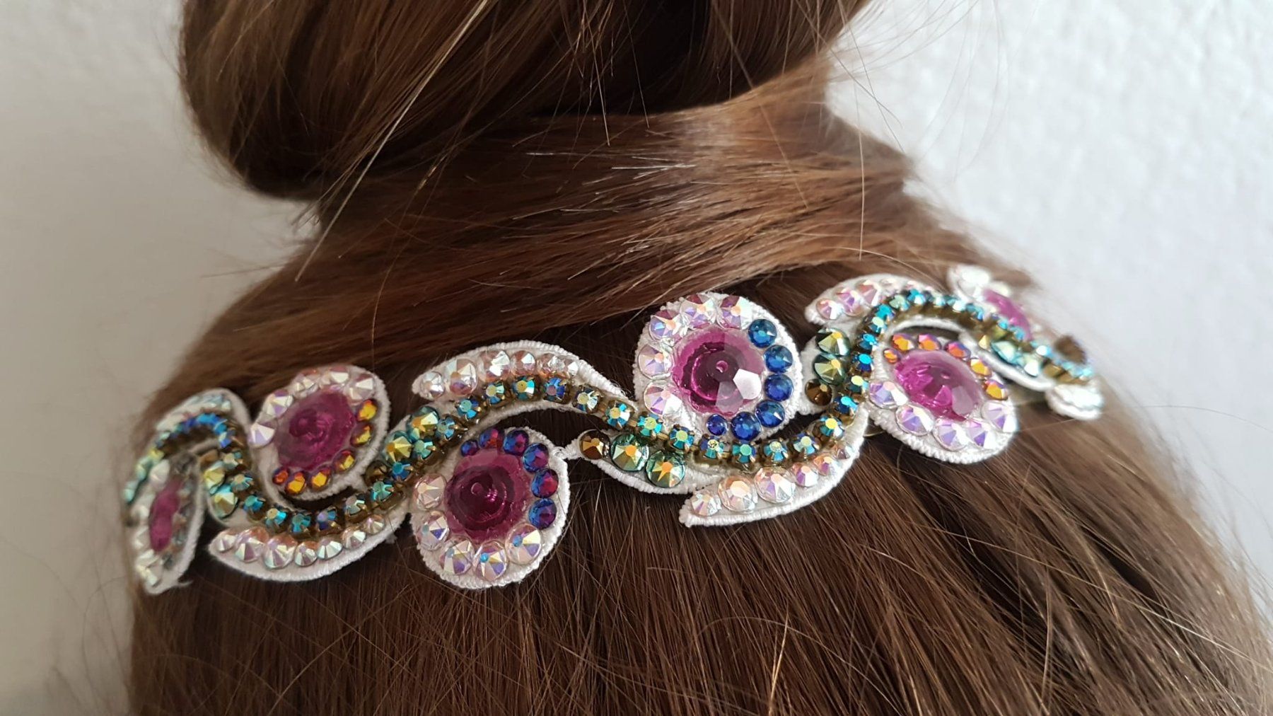 Accessori per capelli: Haarspange mit Swarovski Steinen 17cm. – Nuovo (secondo la descrizione) da Zürich venduto da 280_yc86 7