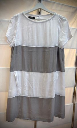 Kleid BLACKY DRESS weiss/grau Grösse 36