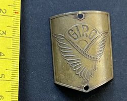 Giro, Velo-Steuerkopfschild ,Metall / Vintage