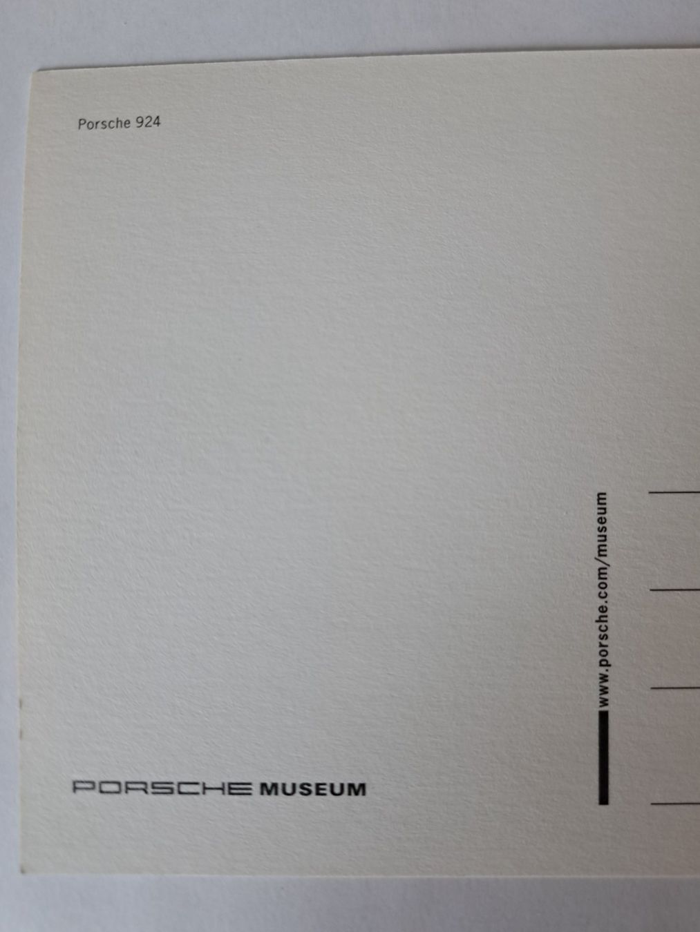 Cartoline postali: Postkarte Motiv "Porsche 924" – Nuovo (secondo la descrizione) da Bellikon venduto da cebas23 2