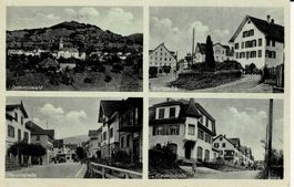 GOMMISWALD mit Riedenst., Hauptstr.u.Dorfpartie SG gel.1935!