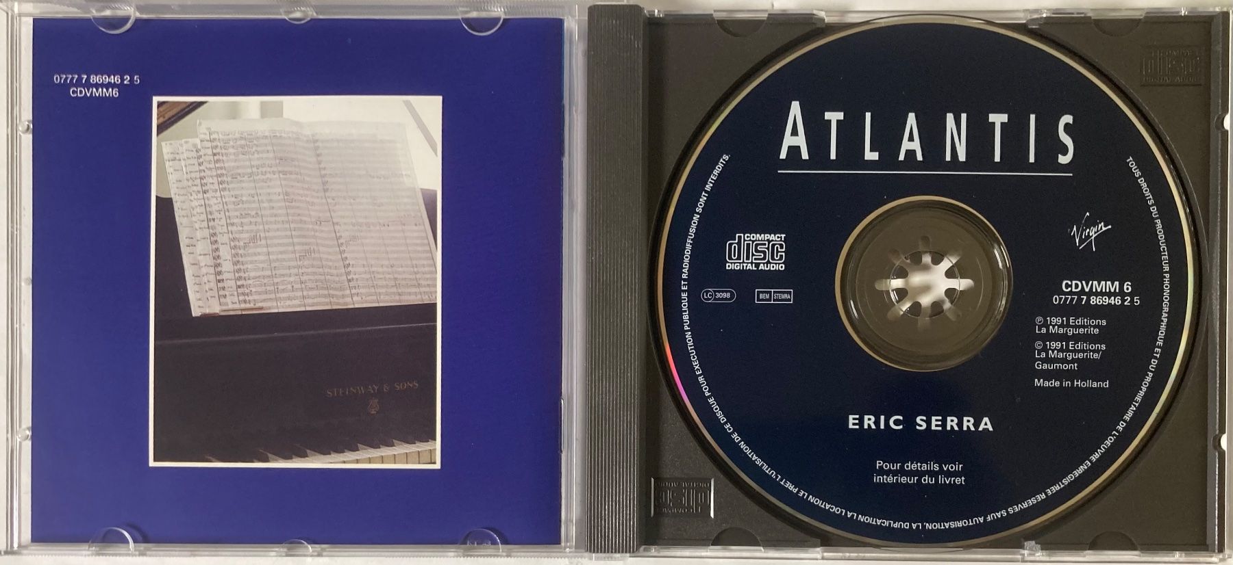 CD: MUSIQUE DE FILM / ERIC SERRA - ATLANTIS – Usato da Poliez-Pittet venduto da Newtown-Records 2