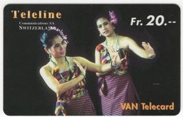 seltene TELELINE Prepaid Telefonkarte - Tanz