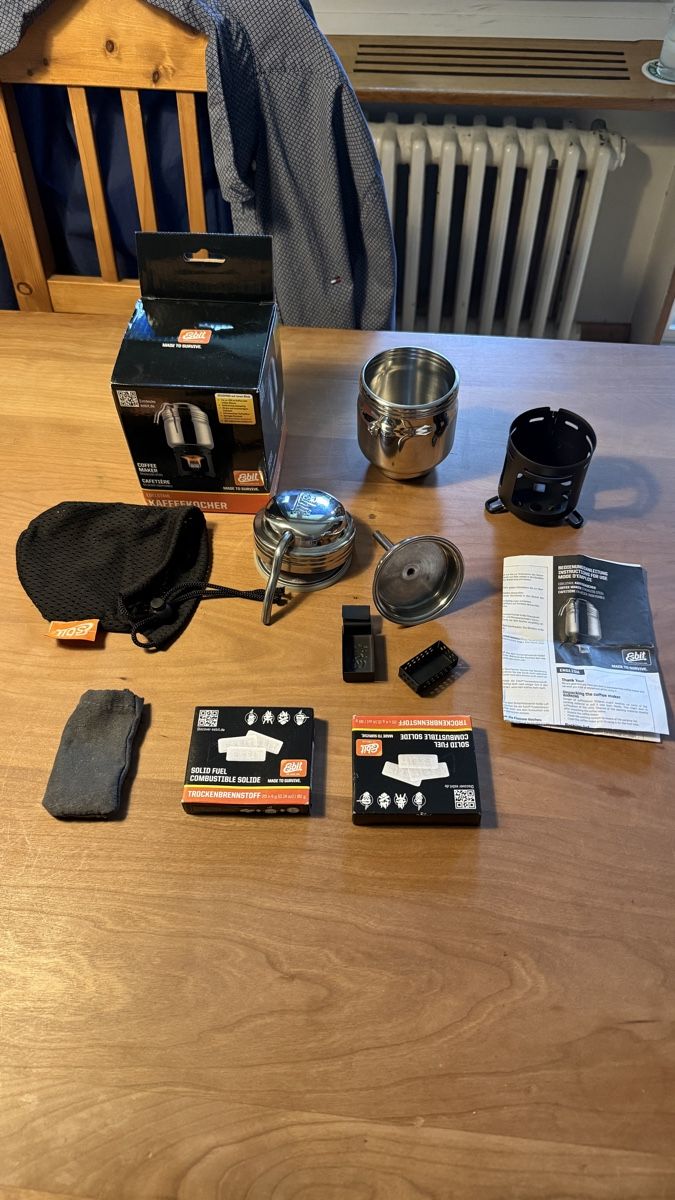 Macchine per caffè & Macchine per espresso: Esbit Kaffeekocher mit Trockenbrennstoff – Nuovo (secondo la descrizione) da Basel venduto da 7oclock 1